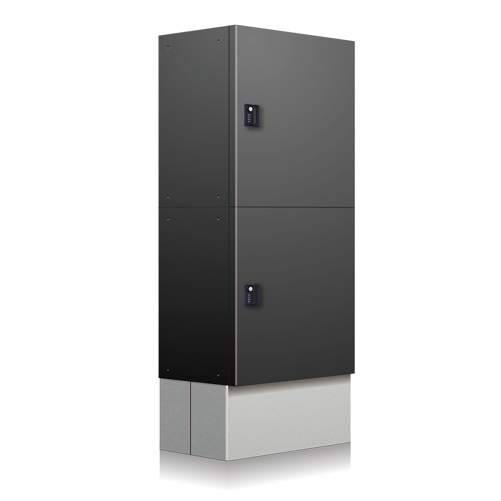 集合住宅向け 宅配ボックス AP-TB2 DG ディープグレー（1列2段）2世帯 防滴タイプ コーワソニア